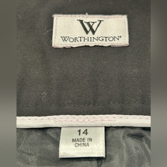 WORTHINGTON SIZE 14 black light pink trim  Barbie core colorblock officewear - Picture 7 of 11